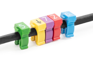 WIC - pre-printed cable markers that easily snap onto cables.