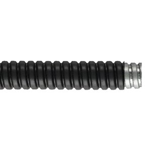 Highly durable spiral metallic conduit provides extra flexibility and delivers a high degree of compression strength and impact resistance.