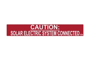 Meets NEC and IFC standards for printed text, character height, color and outdoor UV stability to pass inspections.