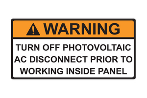 Pre-Printed Vinyl Solar Labels are made with UV-stable inks and materials for durability and weather resistance.