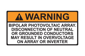 Warning label is resistant to chemicals and solvents and will remain legible in dirty environments.