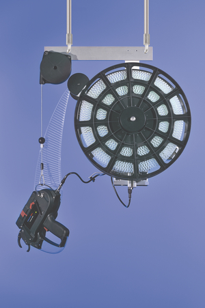 Overhead Suspension, reel with cable ties and Autotool 2000.