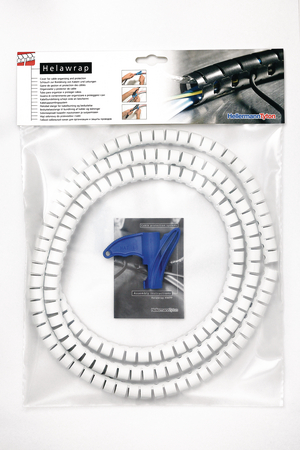 HelaWrap Cable Cover - HWPP - 2m white.