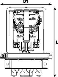 CFN 27 Port S-Length with LC/APC Connectorised Tray (front view)