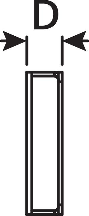 1U 24 Port Panel (side view)