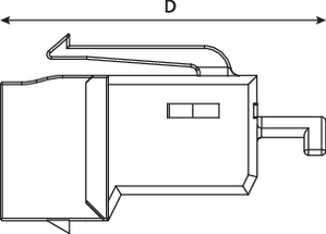 Category 6A UTP Jack (side view)