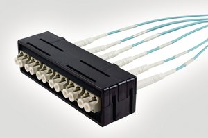 12芯多模LC光纤适配器模块安装