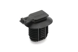 Connector clip met lamelvoet bevat klemrails voor volledige omtrekcompressie rond bundels.