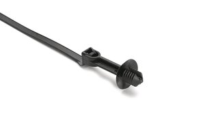 The fir tree mount cable tie is an all-in-one bundling and fastening solution that reduces costs and assembly time.