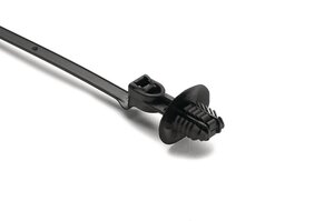 The fir tree mount cable tie is an all-in-one bundling and fastening solution that reduces costs and assembly time.