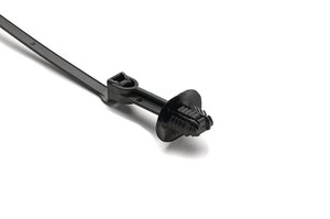 The fir tree mount cable tie is an all-in-one bundling and fastening solution that reduces costs and assembly time.