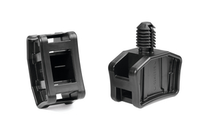 The saddle mount can guide up to four bundles fixated with a cable tie.