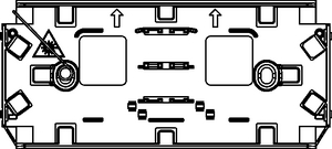 ICB shown empty (front view).