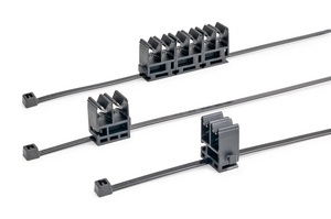 The QwicGrip attaches easily to cable ties—whether in single, multiple, or alternate directions for versatile cable management.