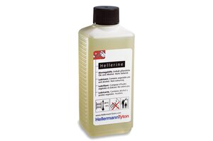 Hellerine lubricant in 250 ml plastic bottle.