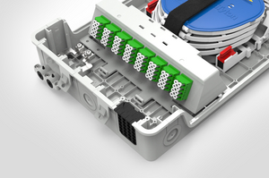 MDU-S3-64 with 16 LC APC Quad Adaptors and 4 SE IR MKII Splice Trays.