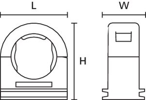 Uchwyt HelaGuard (widok z boku)