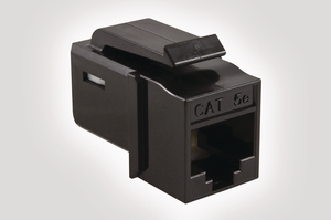 Category 5e UTP Jack in Black