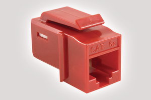 Category 5e UTP Jack in Red