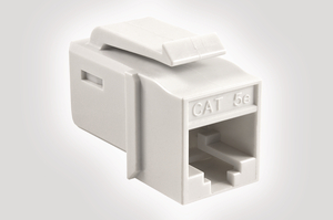Category 5e UTP Jack in White