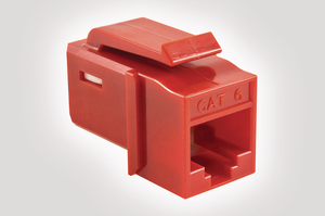 Category 6 UTP Jack in Red