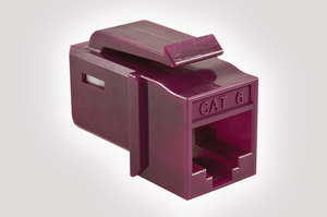 Category 6 UTP Jack in Violet
