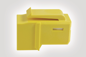 Category 6 UTP Jack in Yellow