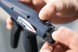 Impostazioni della tensionatura definite per l'utensile tira fascette EVO KR. 