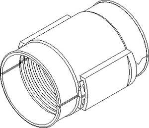 Half-shell sleeve for protective pipes HSM
