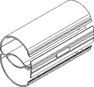 Double outside stiffener DSHa