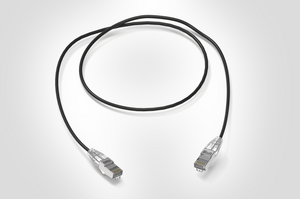 Category 6A Shielded HD Patch Lead in Black.