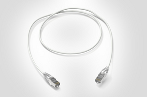 Category 6A Shielded HD Patch Lead in White.