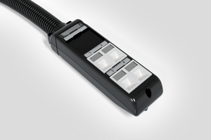 4 Port POD Box assembled with 4 x HTC 6C Angled Adaptors and conduit.