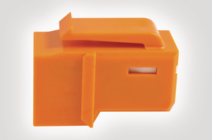 Category 6A UTP Jack in Orange
