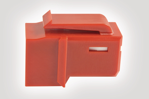 Category 6A UTP Jack in Red