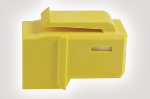 Category 6A UTP Jack in Yellow