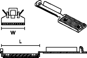 Flat Ribbon Cable Mounts - FKH-Series.