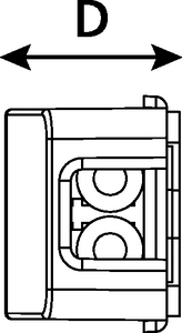 Inline Adaptor Mount with LC adaptors. 