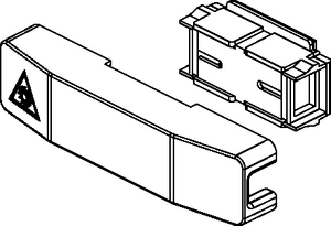Inline Adaptor Mount with SC adaptors. 