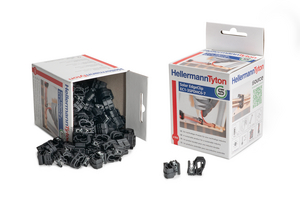 EdgeClip for edges 1.0 - 3.0 mm, for parallel routing for up to two solar cables.