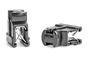 Fixing element for edges 1.5-4 mm for atuomatic cable tie systems