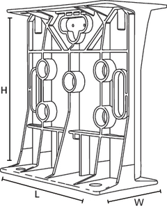 Rack-a-Tier cable dispenser