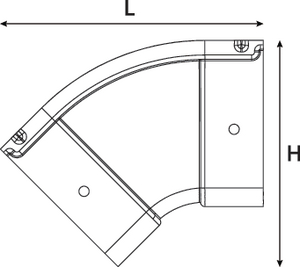Vertical Outside Elbow.