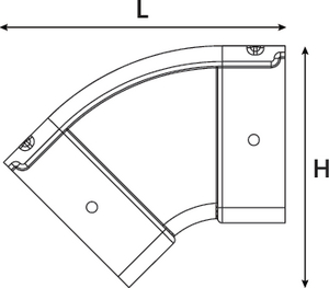 Vertical Outside Elbow.