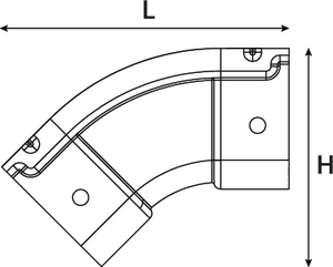 Vertical Outside Elbow.