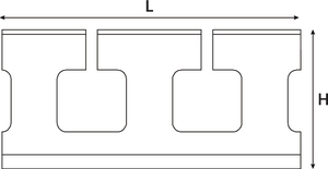 Slotted Straight Duct Length.