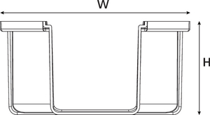 Horizontal Straight Duct Reducer.
