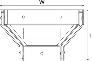 Horizontal Straight Duct Reducer.
