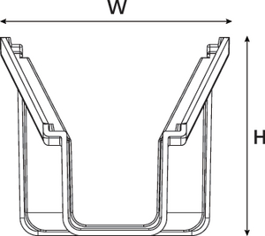 Horizontal Straight Duct Reducer.