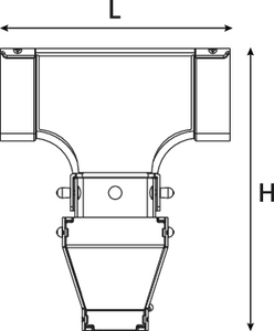 Vertical Reducer T-Junction.